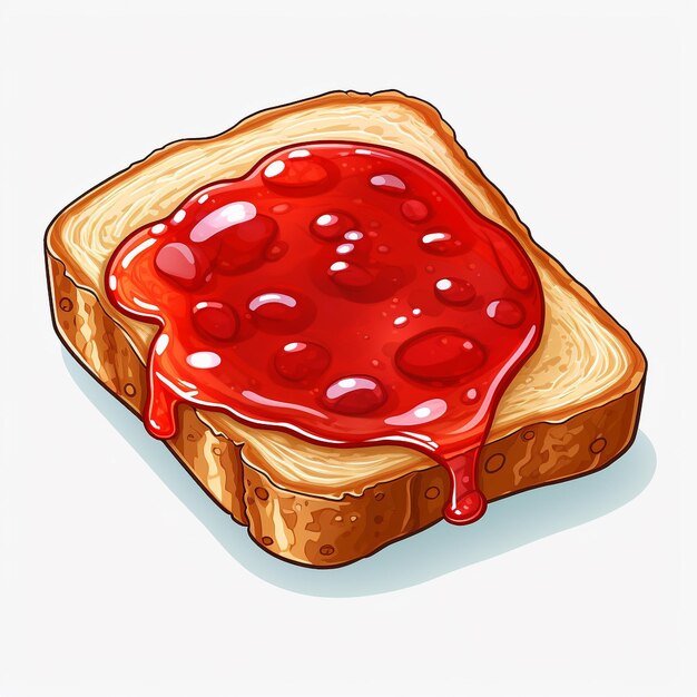 Photo bread with jam