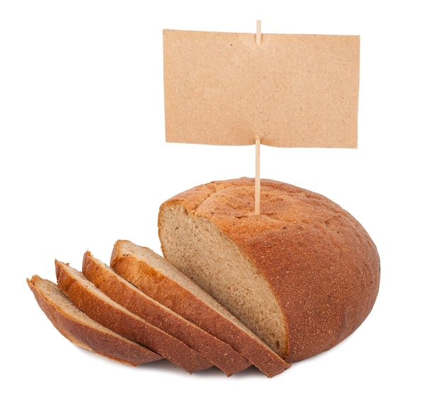 Bread with price tag