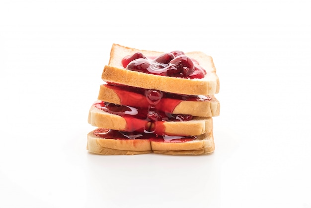 Pane con marmellata di fragole