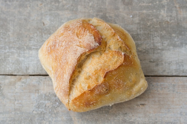 Bread on wooden 