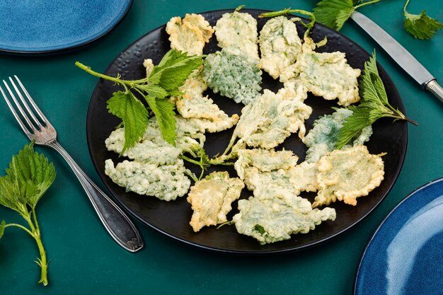 Breaded nettle or battered nettle