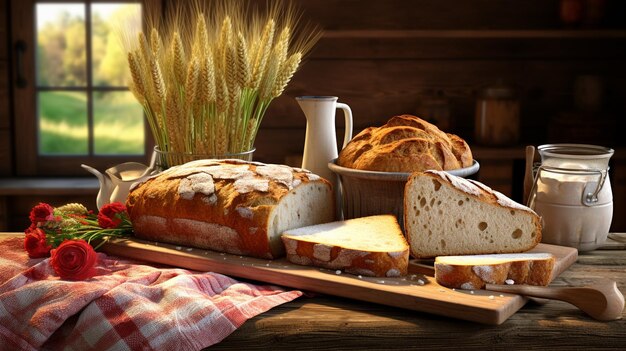 Breads hd 8k wallpaper stock photographic image