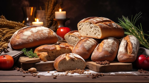 breads HD 8K wallpaper Stock Photographic Image