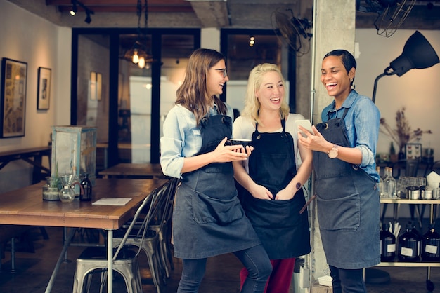 Break Casual Coffee Shop Coworker Cheerful Concept