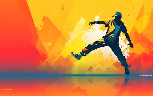 break dance olympische spelen sporten met kopie ruimte achtergrond straatdansen