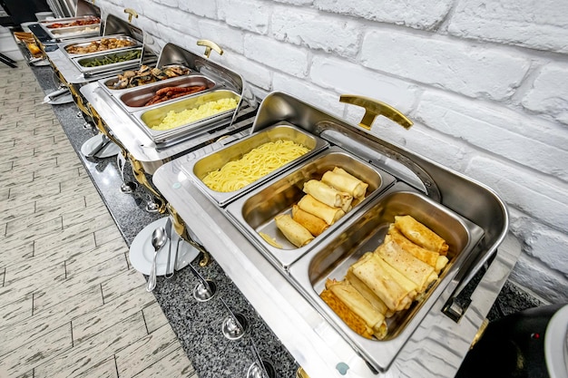 Breakfast Buffet Concept Breakfast Time in Luxury Hotel