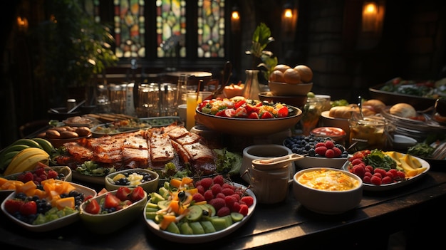 Breakfast buffet full continental and english