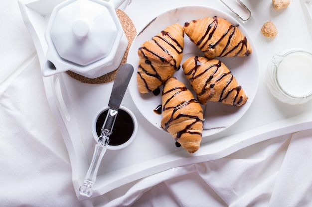  Breakfast Continental  with Fresh  Croissants 