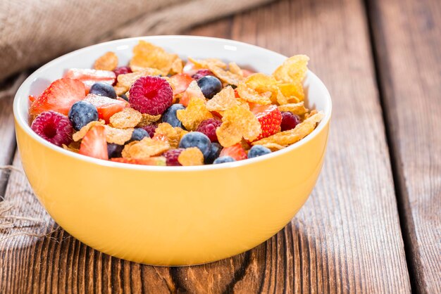 Breakfast Cornflakes and Berries