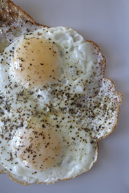 朝食目玉焼き/伝統的な卵の朝食