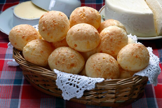 Breakfast with cheese bread