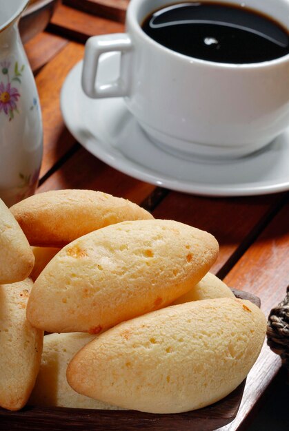 Breakfast with cheese bread