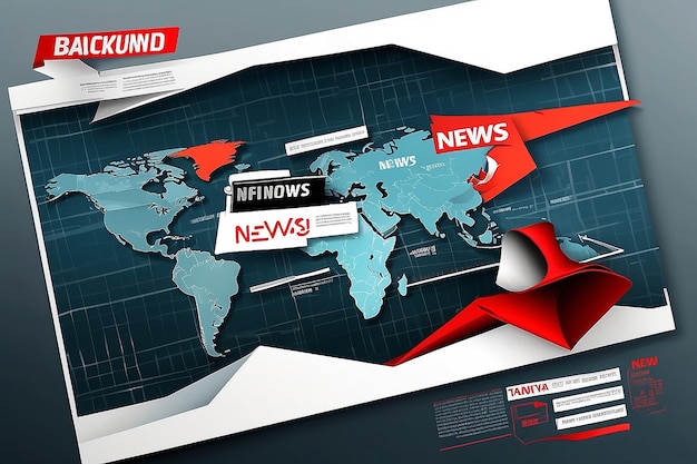 Breaking news background Vector template for your design