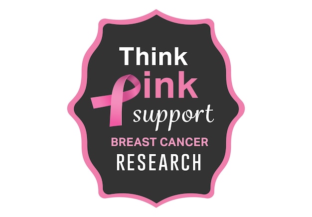 Foto messaggio di consapevolezza del cancro al seno sul poster
