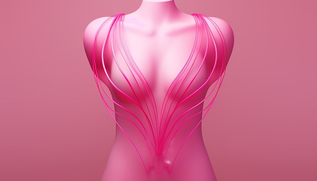 Фото Дизайн плаката месяца осведомленности о раке груди