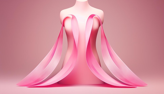유방암 인식의 달 포스터 디자인