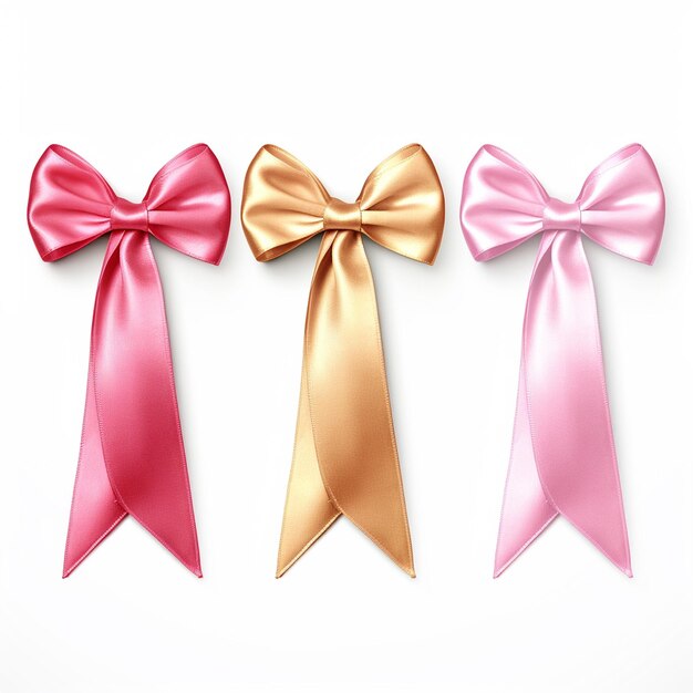 Photo breast cancer awareness ribbon in many colors