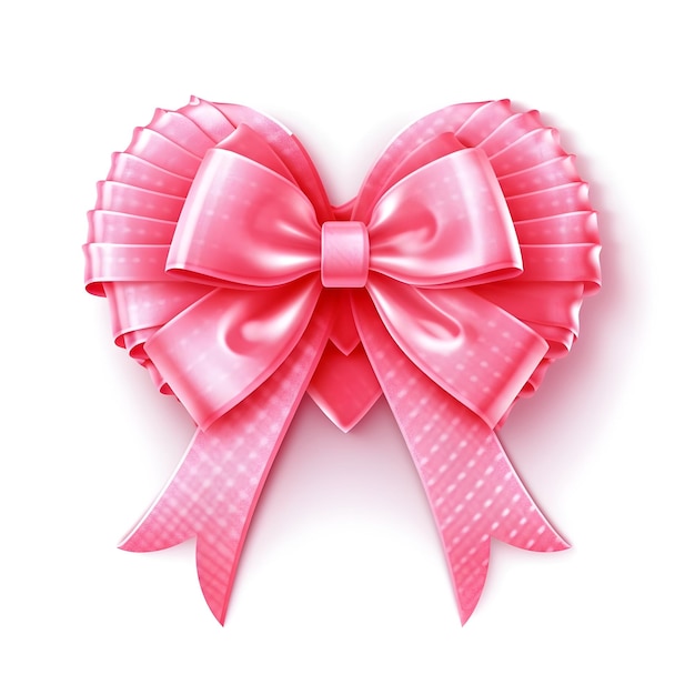 breast cancer awareness ribbon on white background