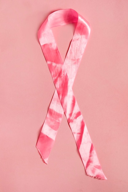 Breast cancer symbol ribbon