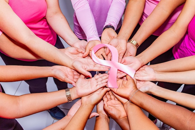 Photo breast cancer unity women image free for use