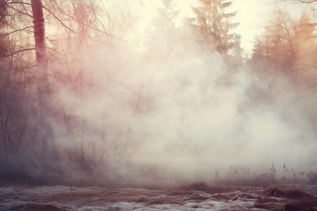 Photo the breath of cold weather visible exhales