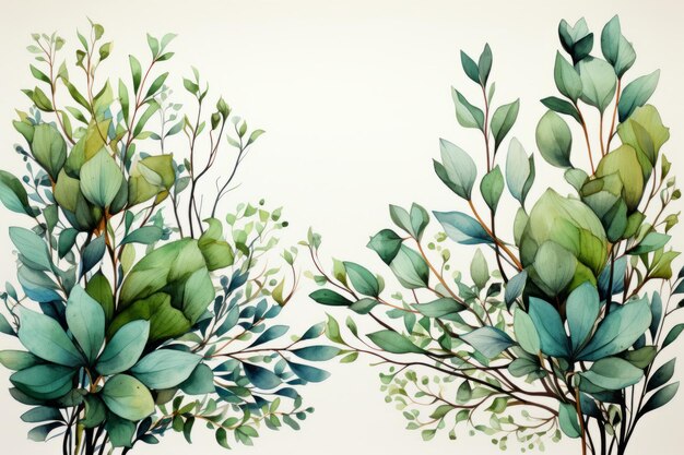 Foto il respiro della natura in acquerello arte botanica 147