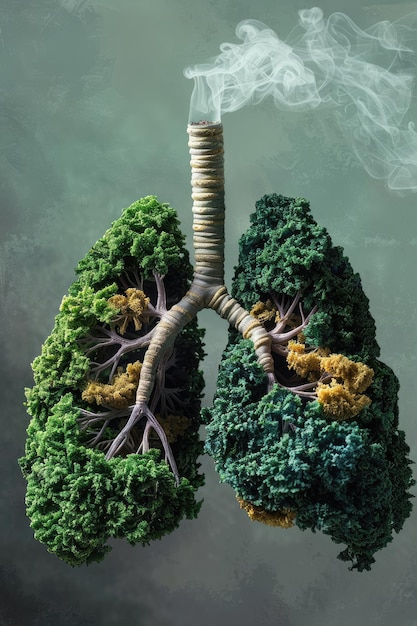 Breathe New Life Longs veranderen in levendige bomen op Werelddag zonder tabak