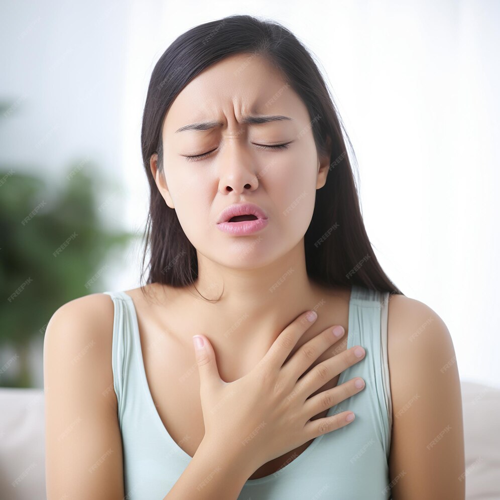 Premium AI Image Breathing Problems Chest Pain Coughing Diarrhea Dizziness Fast Breathing Or premium-ai-image-breathing-problems-chest-pain-coughing-diarrhea-dizziness-fast-breathing-or