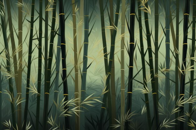 Breathtaking bamboo forest pattern a harmonious exploration in 32 aspect ratio