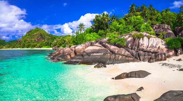 Breathtaking beaches of Seychelles islands