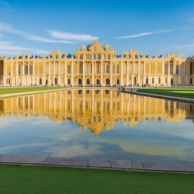 フランスのベルサイユ宮殿の息をのむ美しさai画像