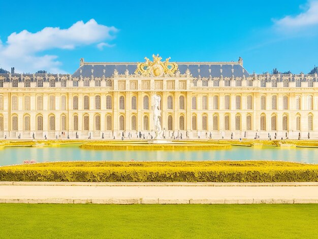 Foto bellezza mozzafiato del palazzo di versailles in francia