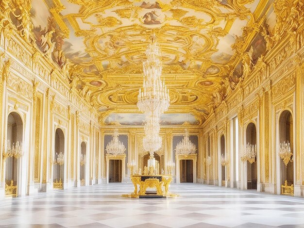 Foto la bellezza mozzafiato del palazzo di versailles in francia