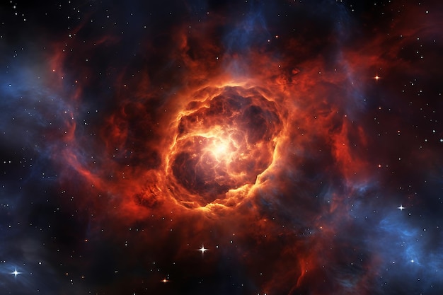 The breathtaking beauty of the Rosette Nebula Created with Artificial intelligence