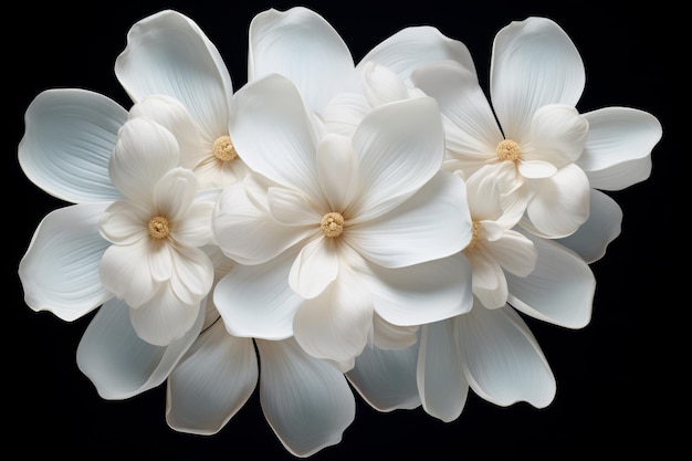 Photo breathtaking beauty white flower petals ar 32