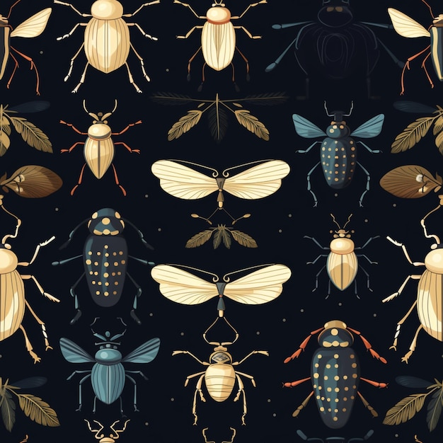 breathtaking beetles pattern