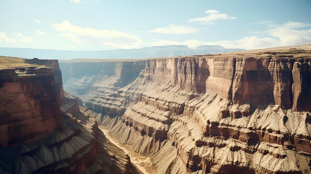 A breathtaking canyon with layers of rock formations