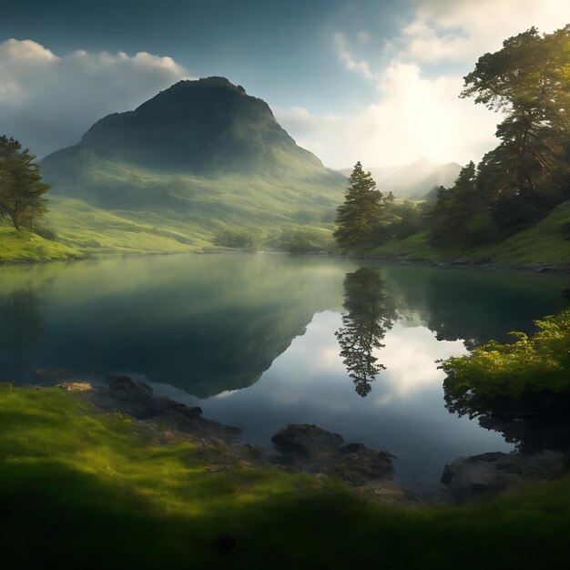 Breathtaking Cinematic Nature Landscapes image AI Generated