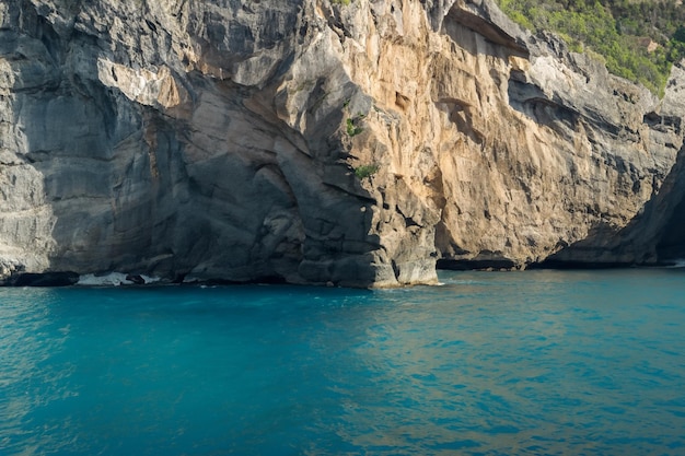 Breathtaking coastal cliffs stunning blue sea cliffs