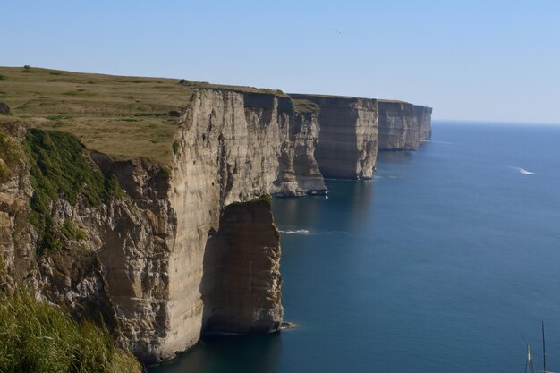 Breathtaking Coastal Cliffs Stunning Blue Sea Cliffs