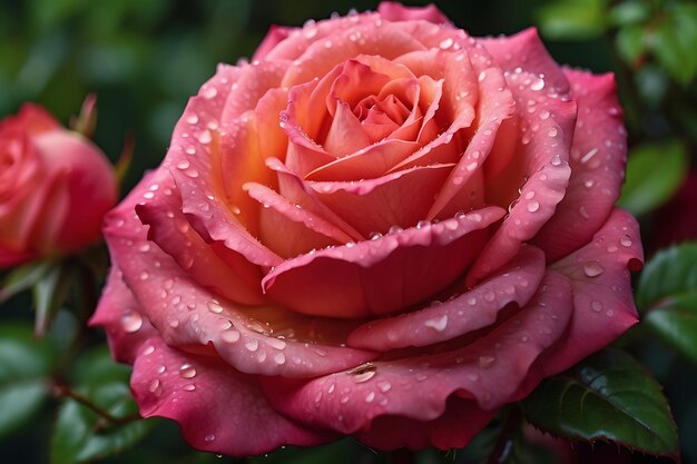 A breathtaking HD closeup of a vibrant rose in full bloom