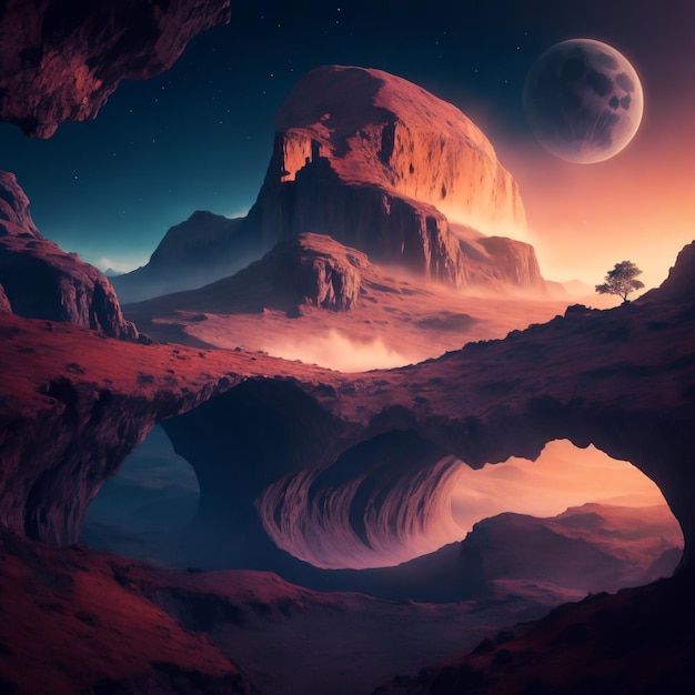 Breathtaking Landscape Photography Background Ai Generative