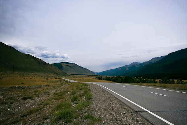 breathtaking landscapes while traveling in the summer Altai