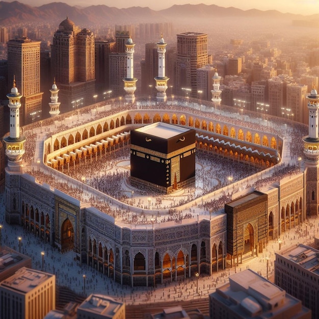 メッカ・ゴールデン・アワー (Mecca's Golden Hour) はメッカの聖なる寺院神聖な美しさそして精神性に囲まれている