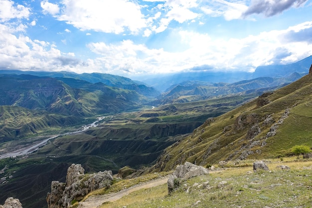 Breathtaking mountain view in Dagestan Caucasus Russia 2021