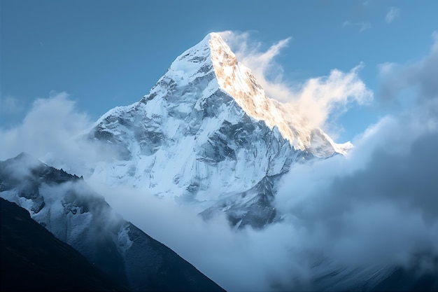 Photo breathtaking snow covered view