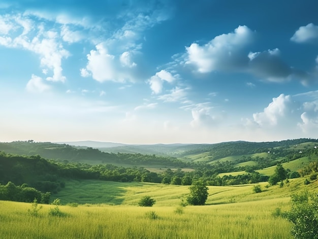 息を呑むような夏の田園風景