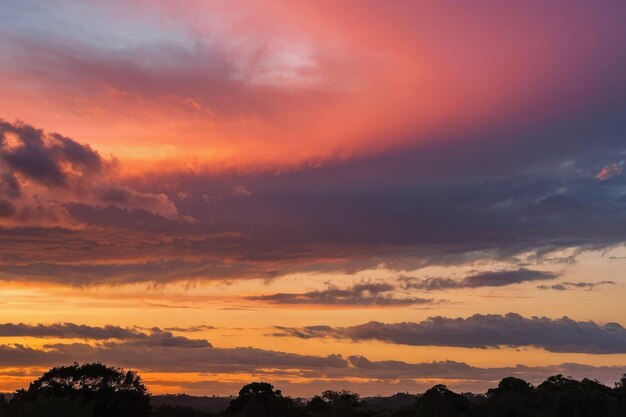 Breathtaking Sunset Over Rolling Hills