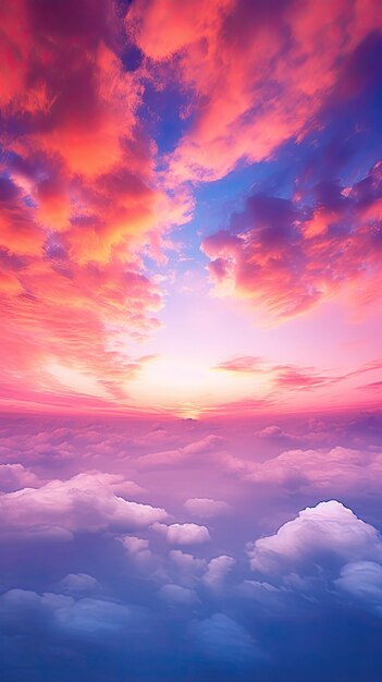 Premium AI Image | Breathtaking sunset sky with vibrant colors ...