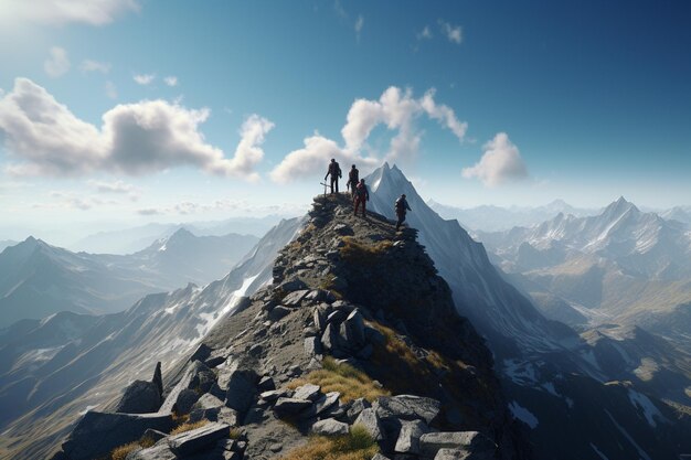 登山者が望む山頂からの絶景 00734 02